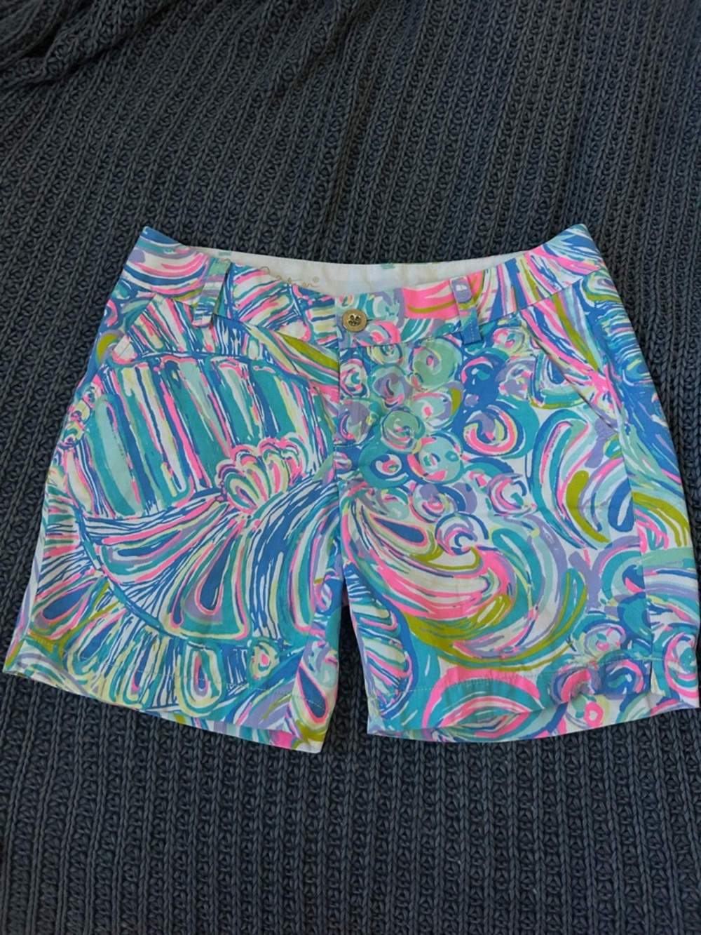 Lilly Pulitzer Multicolor Swirl Shorts - Pink, Aqua, Blue